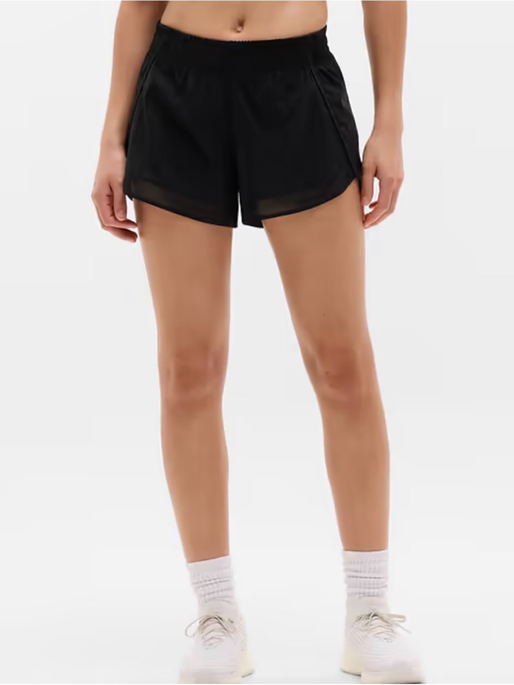 Women's Black Athletic Running Shorts
